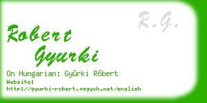 robert gyurki business card